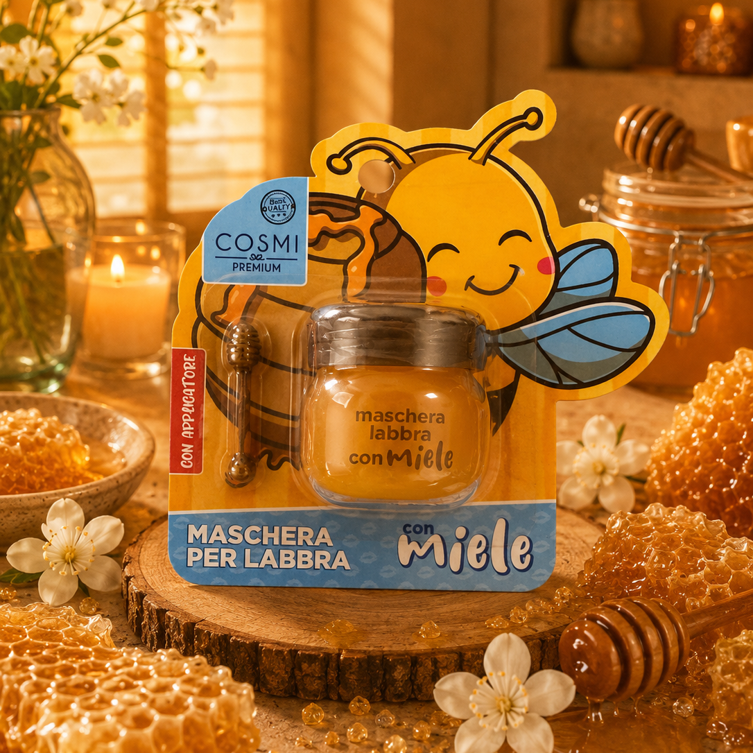 Masque pour les lèvres au miel