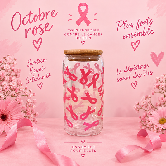 Verre Octobre Rose